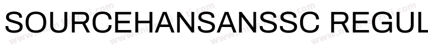 SOURCEHANSANSSC REGULAR 0字体转换